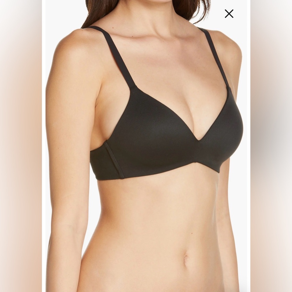 NWT- Wacoal Women's How Perfect Wire Free Bra, Black, 32DD - Picture 4 of 12